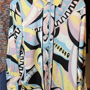 Rachel Zoe Multicolor Abstract Blouse